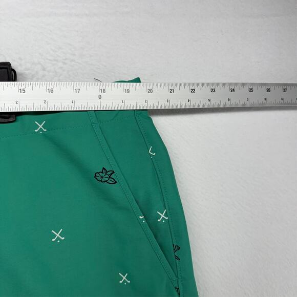 Nike Shorts men's 40 Green Chino Belted Charms Golf Slim Dri Fit performance 10" - Picture 3 of 10